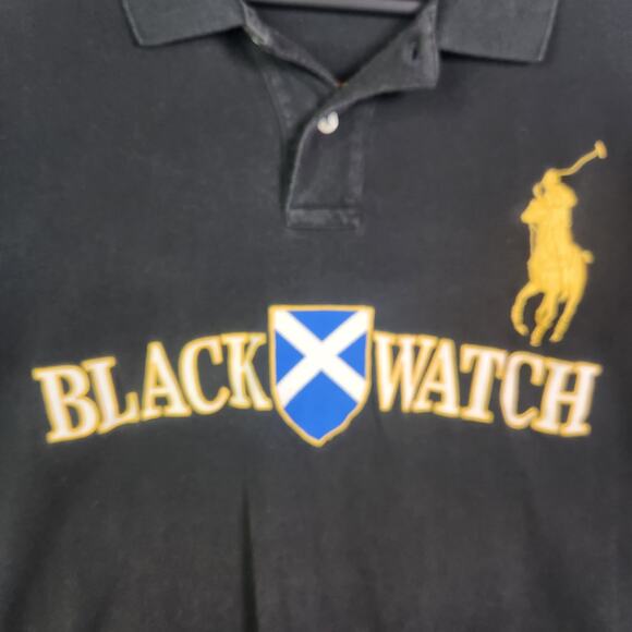 Polo Ralph Lauren Black Watch Rugby Shirt XXL Big Pony Logo Preppy Chief Keef - Picture 3 of 12
